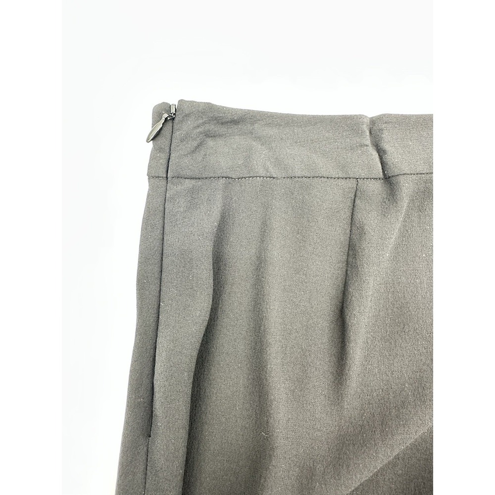 Eileen Fisher Petite Silk Crepe Georgette Straight Leg Ankle Pants Black PS - Picture 9 of 16